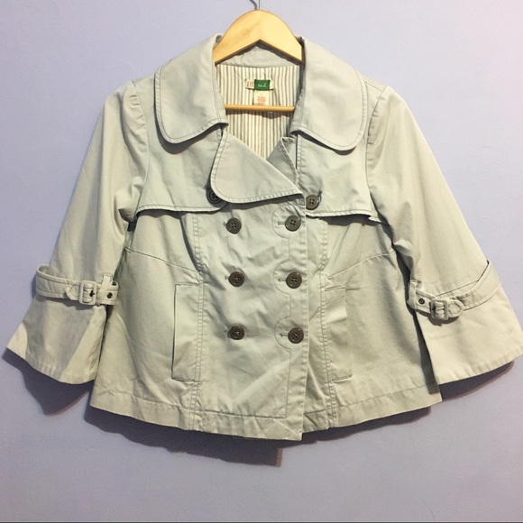 Anthropologie Jackets & Blazers - Anthro Ett Twa double breasted short grey pea coat